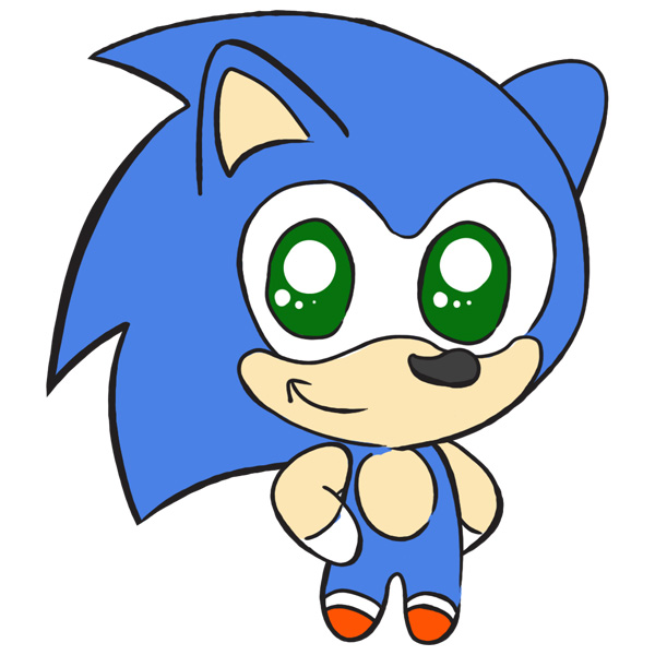 How to Draw Sonic Easy Drawing Tutorial For Kids