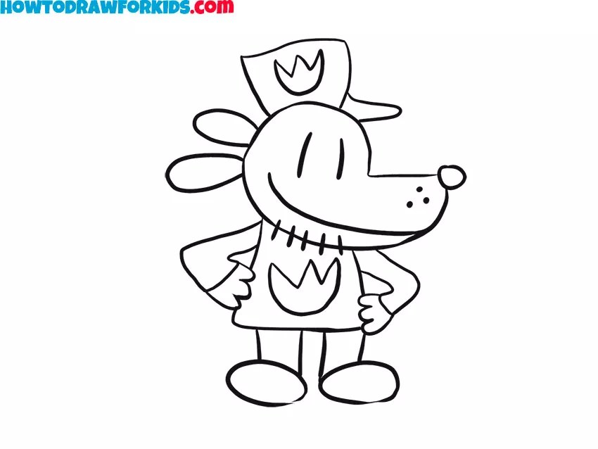 How to Draw Dog Man Easy Drawing Tutorial For Kids