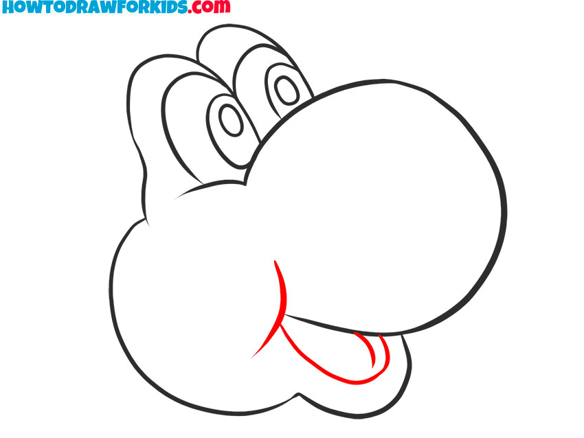 How to Draw Yoshi Face Easy Drawing Tutorial For Kids