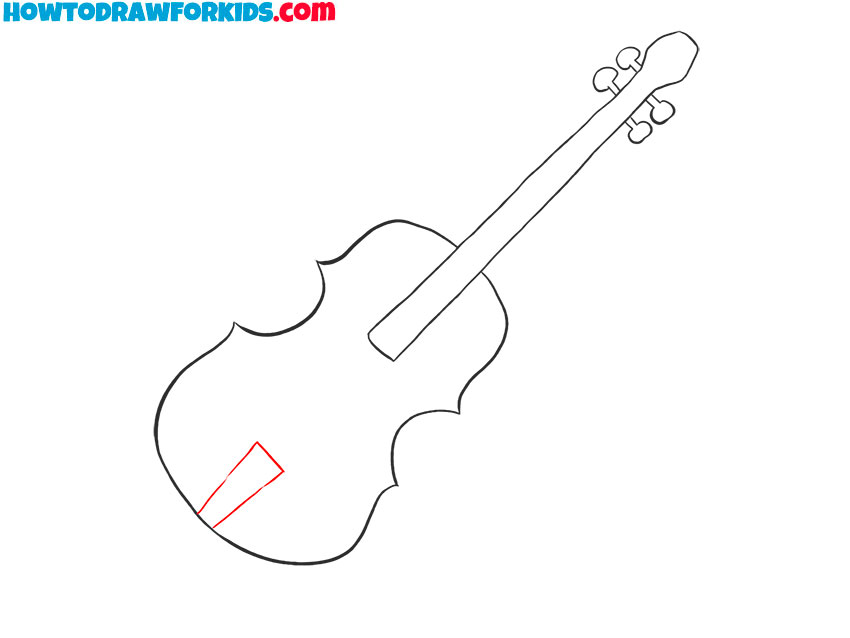 How to Draw a Violin Easy Drawing Tutorial For Kids