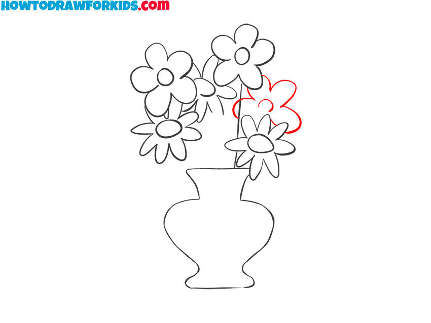 How To Draw A Easy Flower Vase Best Flower Site