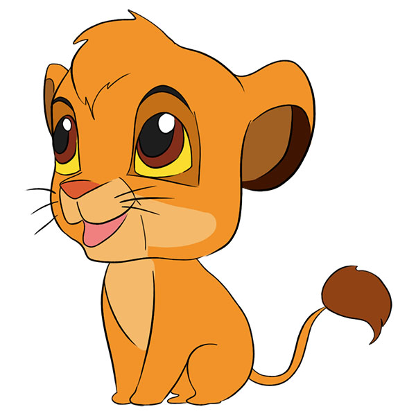 How to Draw Simba Easy Drawing Tutorial For Kids