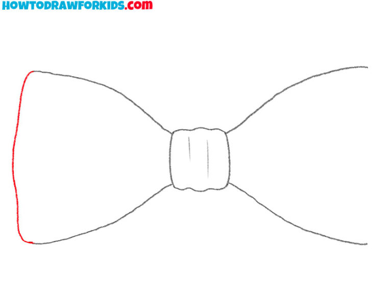 How to Draw a Bow Tie Easy Drawing Tutorial For Kids
