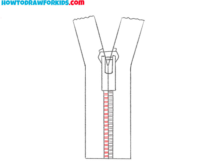 How to Draw a Zipper Easy Drawing Tutorial For Kids