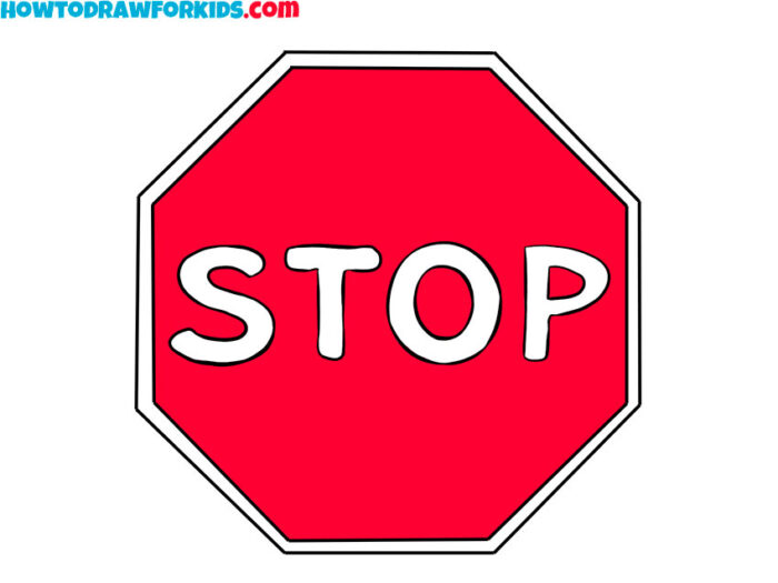 How to Draw a Stop Sign Easy Drawing Tutorial For Kids