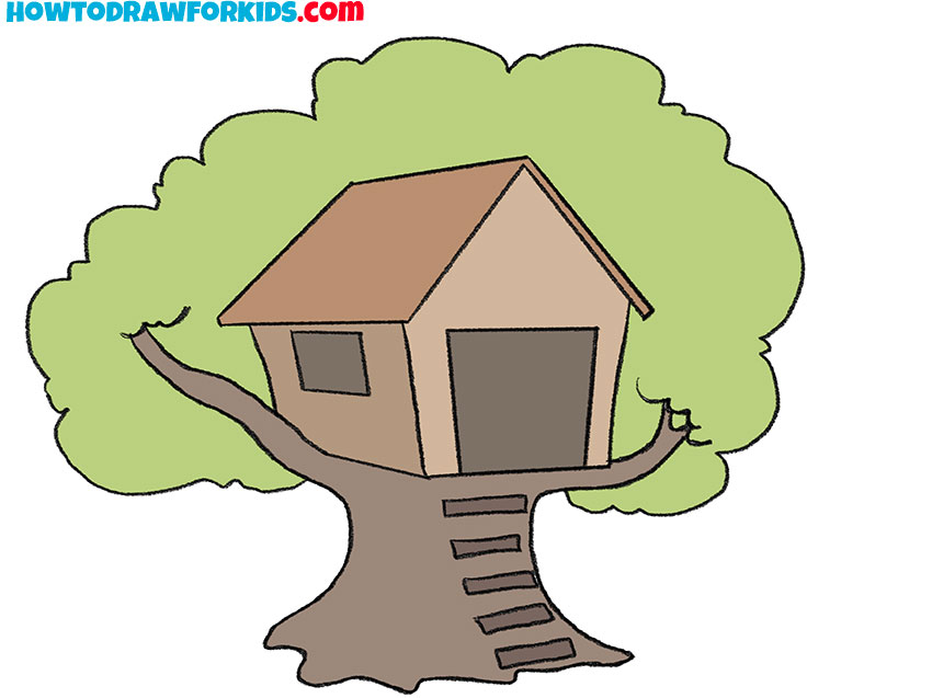 Tree House Cartoon Drawings