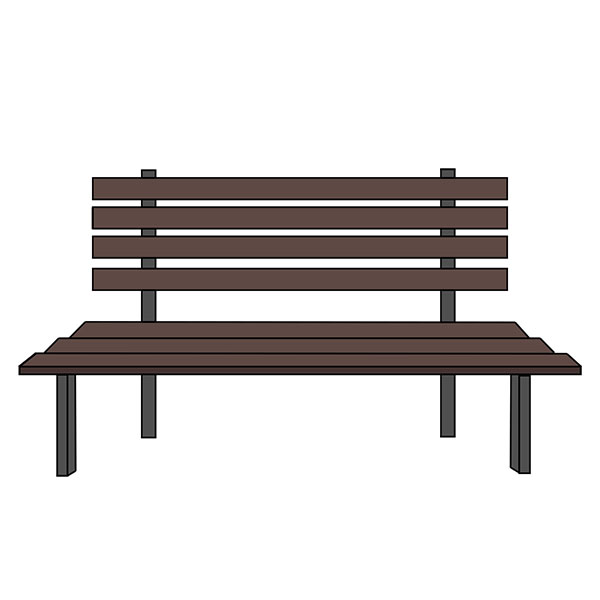 How To Draw A Park Bench