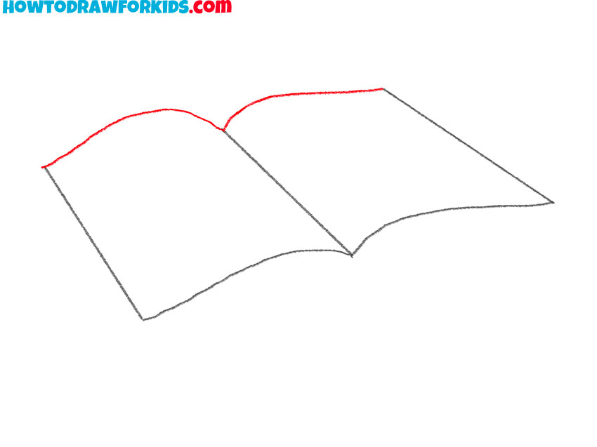How to Draw an Open Book Easy Drawing Tutorial For Kids