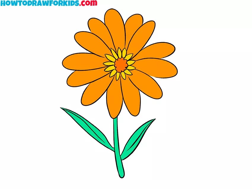 How to Draw a Flower Easy Drawing Tutorial For Kids