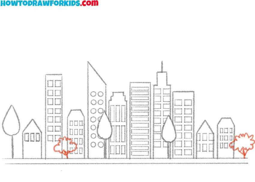 How to Draw a City Step by Step Easy Drawing Tutorial For Kids
