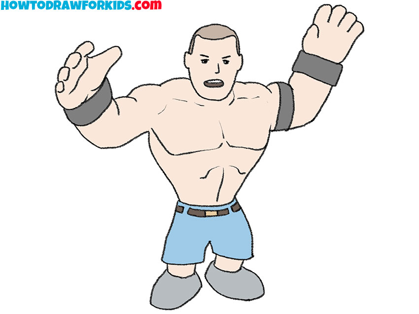 How to Draw John Cena Easy Drawing Tutorial For Kids