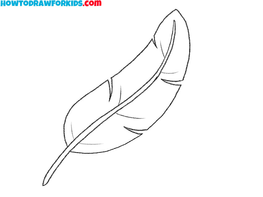 How to Draw a Bird Feather Easy Drawing Tutorial For Kids