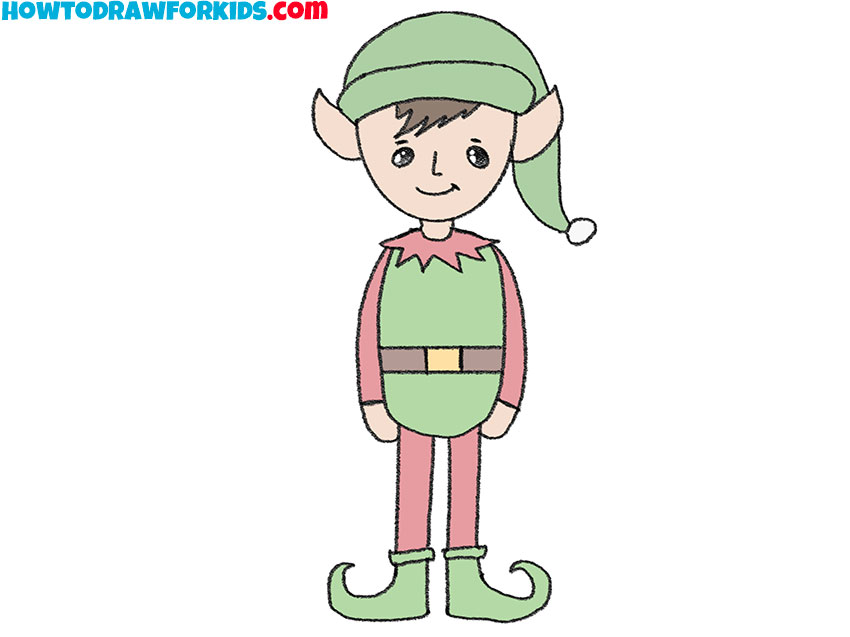 How to Draw an Easy Elf Easy Drawing Tutorial For Kids