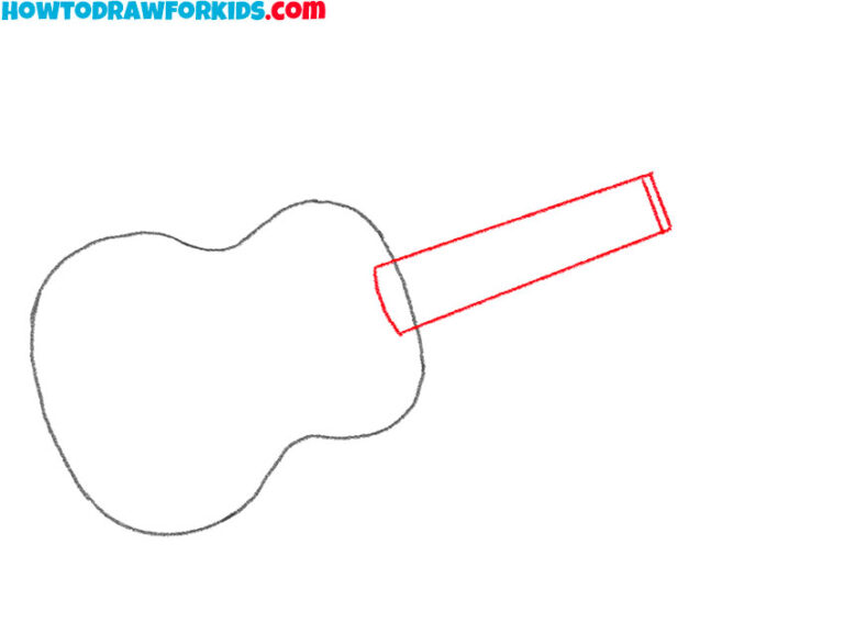 How to Draw a Ukulele Easy Drawing Tutorial For Kids