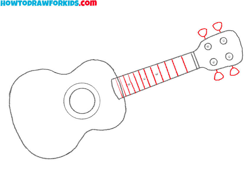 How to Draw a Ukulele Easy Drawing Tutorial For Kids