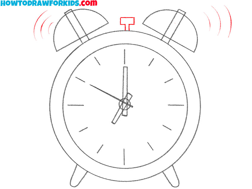 How to Draw an Alarm Clock Easy Drawing Tutorial For Kids