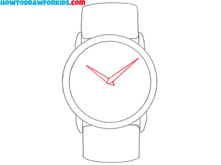 How to Draw a Watch Easy Drawing Tutorial For Kids