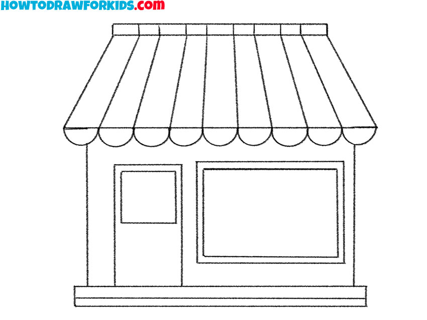 How to Draw a Shop Easy Drawing Tutorial For Kids