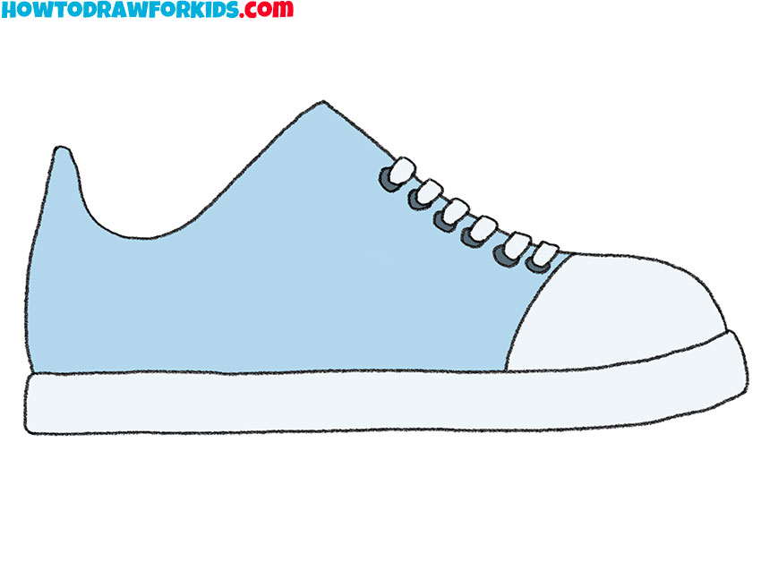 How to Draw a Simple Shoe Easy Drawing Tutorial For Kids