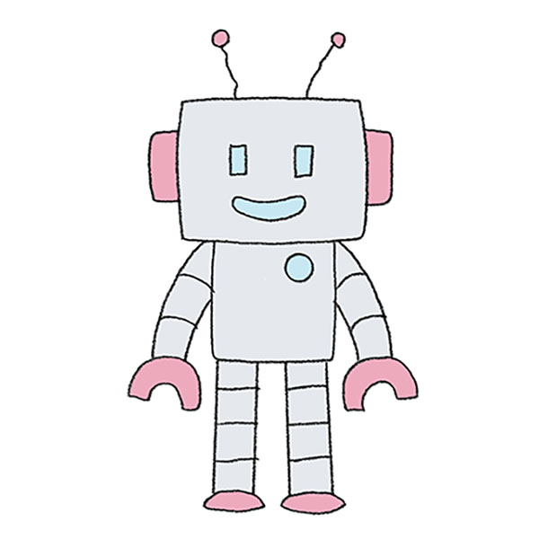 How to Draw an Easy Robot Easy Drawing Tutorial For Kids