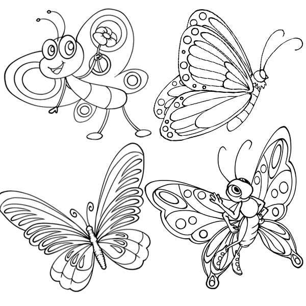Butterfly Coloring Pages Free Printables