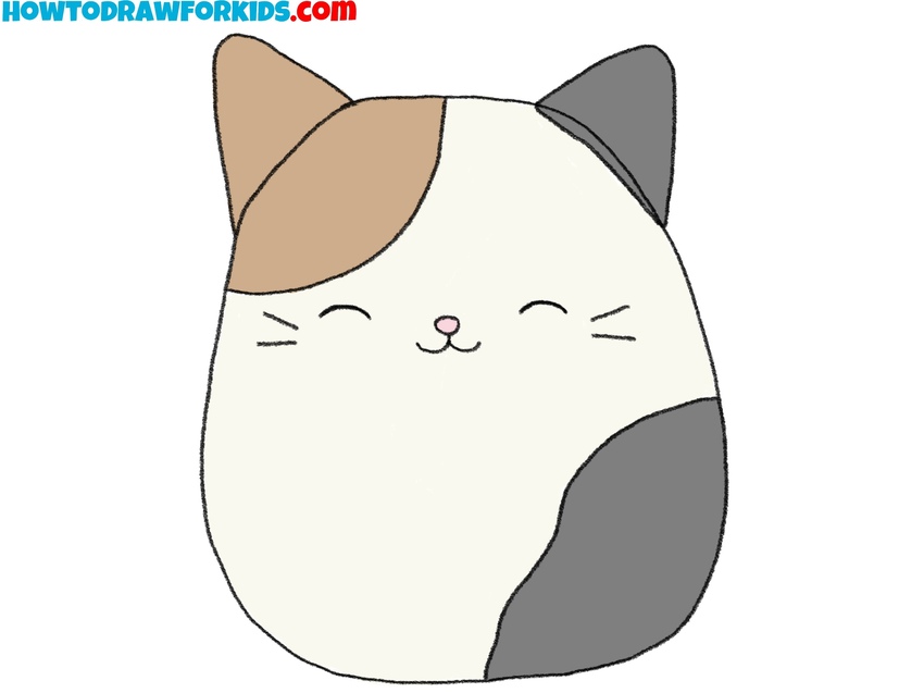How To Draw A Squishmallow Easy Drawing Tutorial For Kids