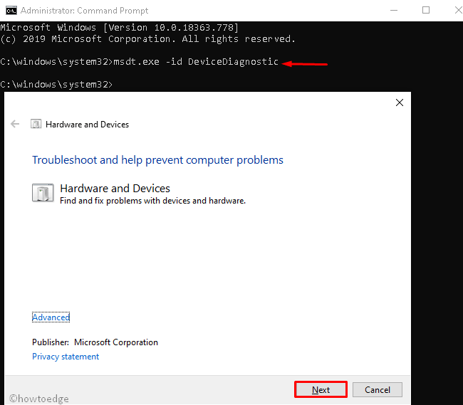How to Run Hardware and Devices Troubleshooter in Windows