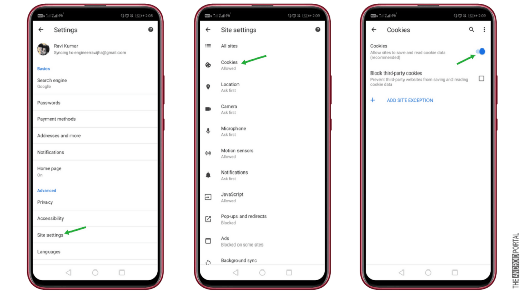 How to Enable Cookies in Chrome Android How to Enable