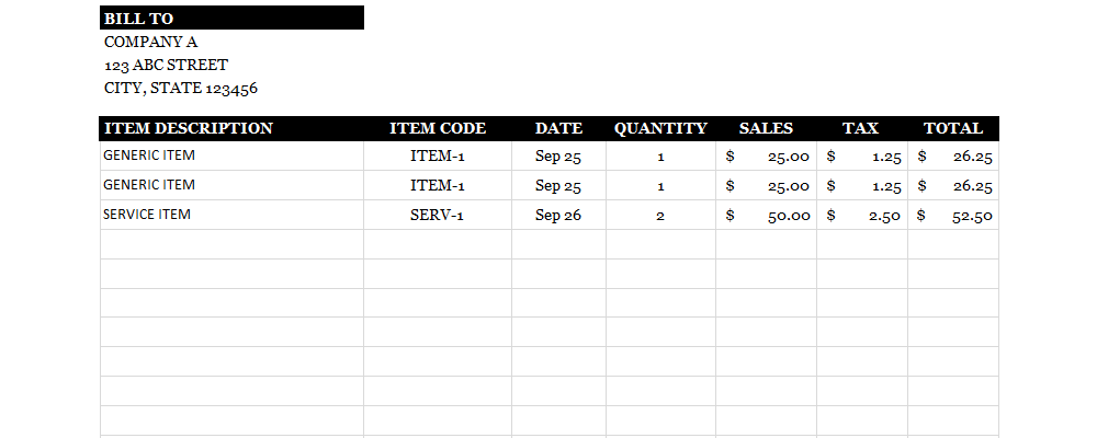 Accounts Receivable Statement (VBA)