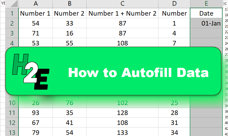 How to Autofill in Excel