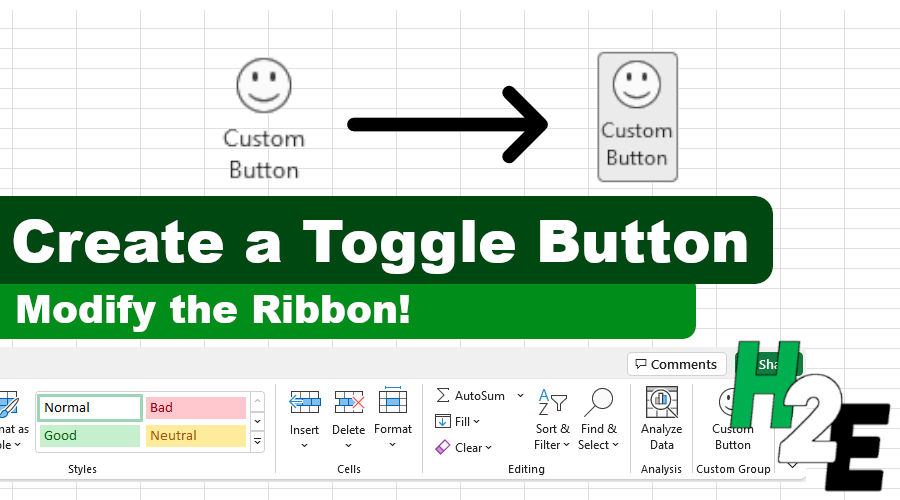 How to Create a Toggle Button on the Excel Ribbon