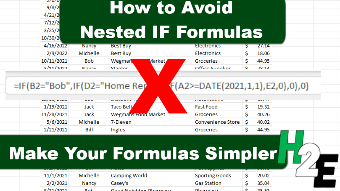 How to Avoid Using Nested IF Statements in Excel