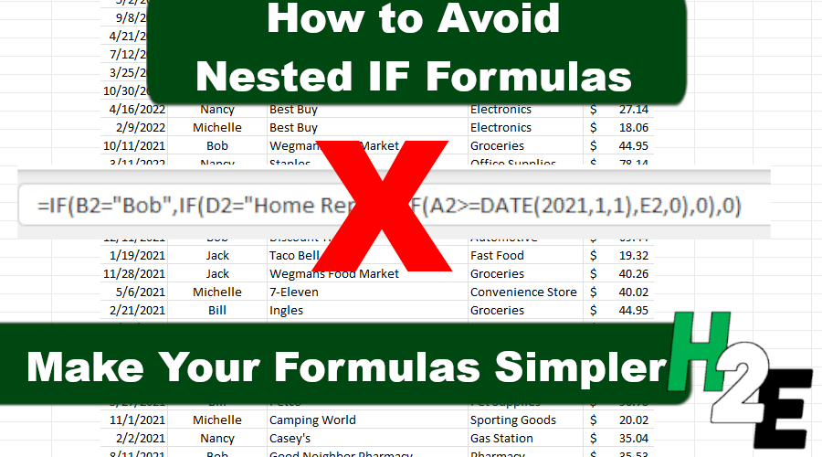 How to Avoid Using Nested IF Statements in Excel