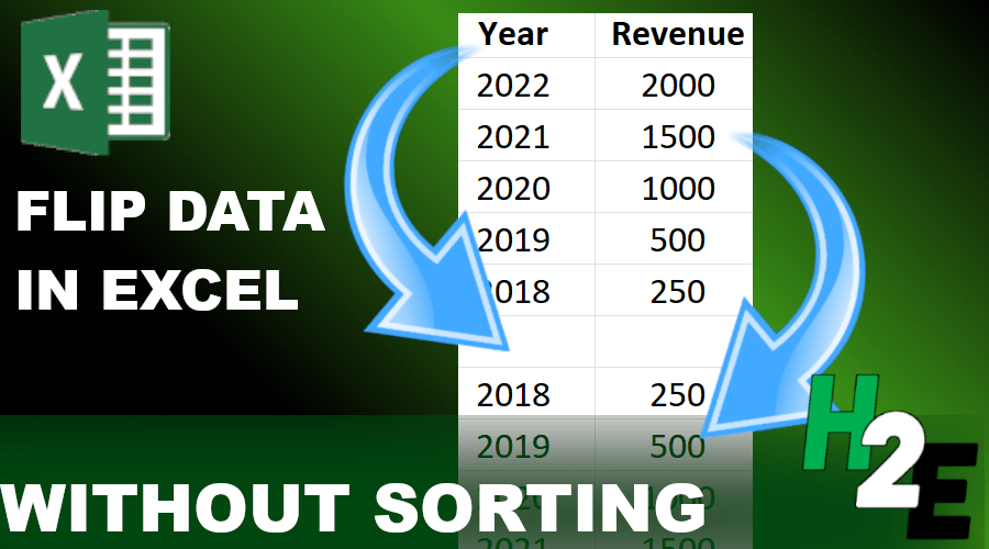 Flip Your Data in Excel Without Sorting