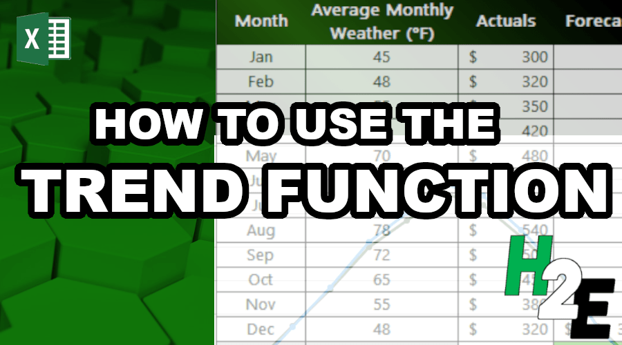 How to Use the Trend Function in Excel