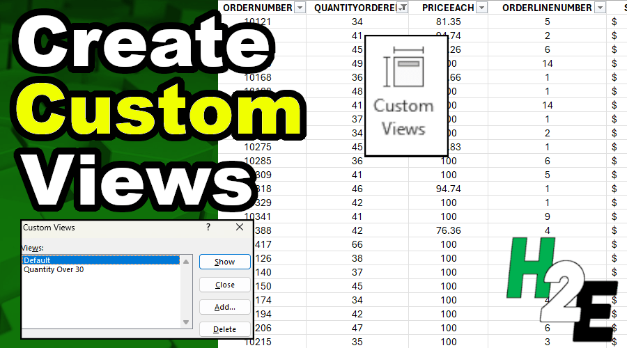 How to Use Custom Views in Excel