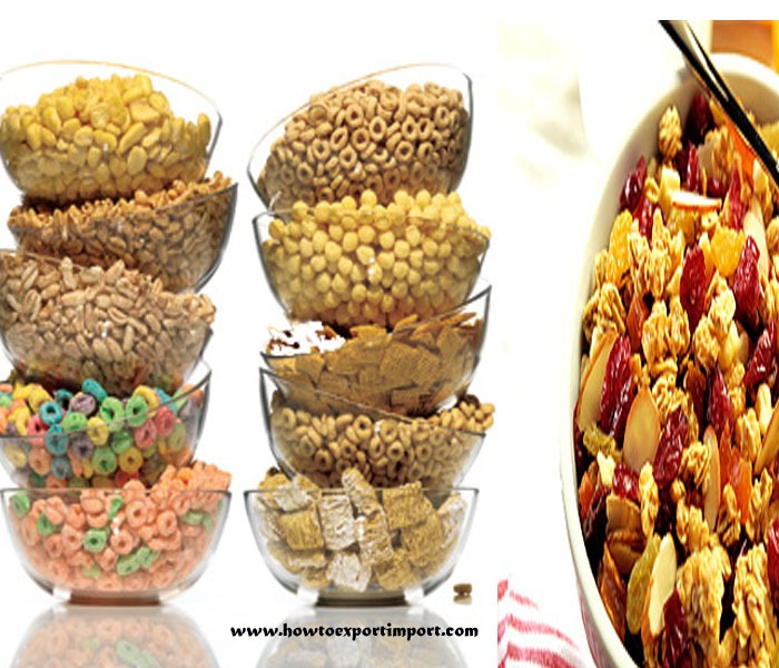 Process to export Cereals