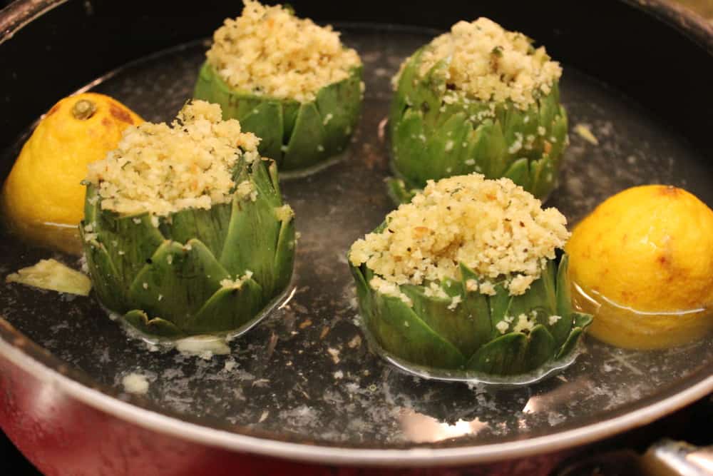 ItalianStyle Braised Artichokes