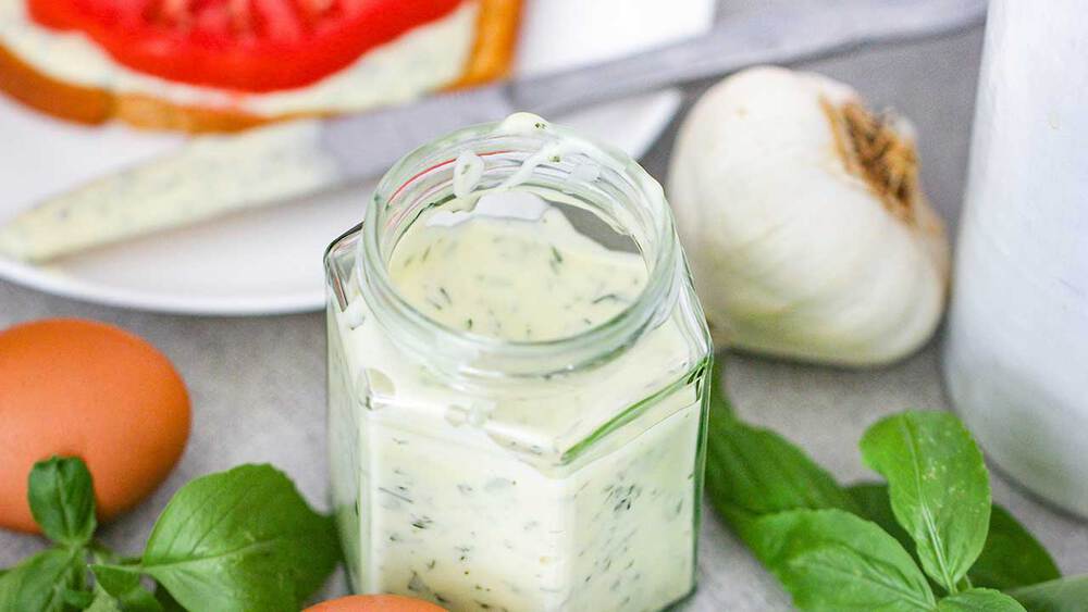 Garlic Basil Aioli with Homemade Mayo How To Feed A Loon