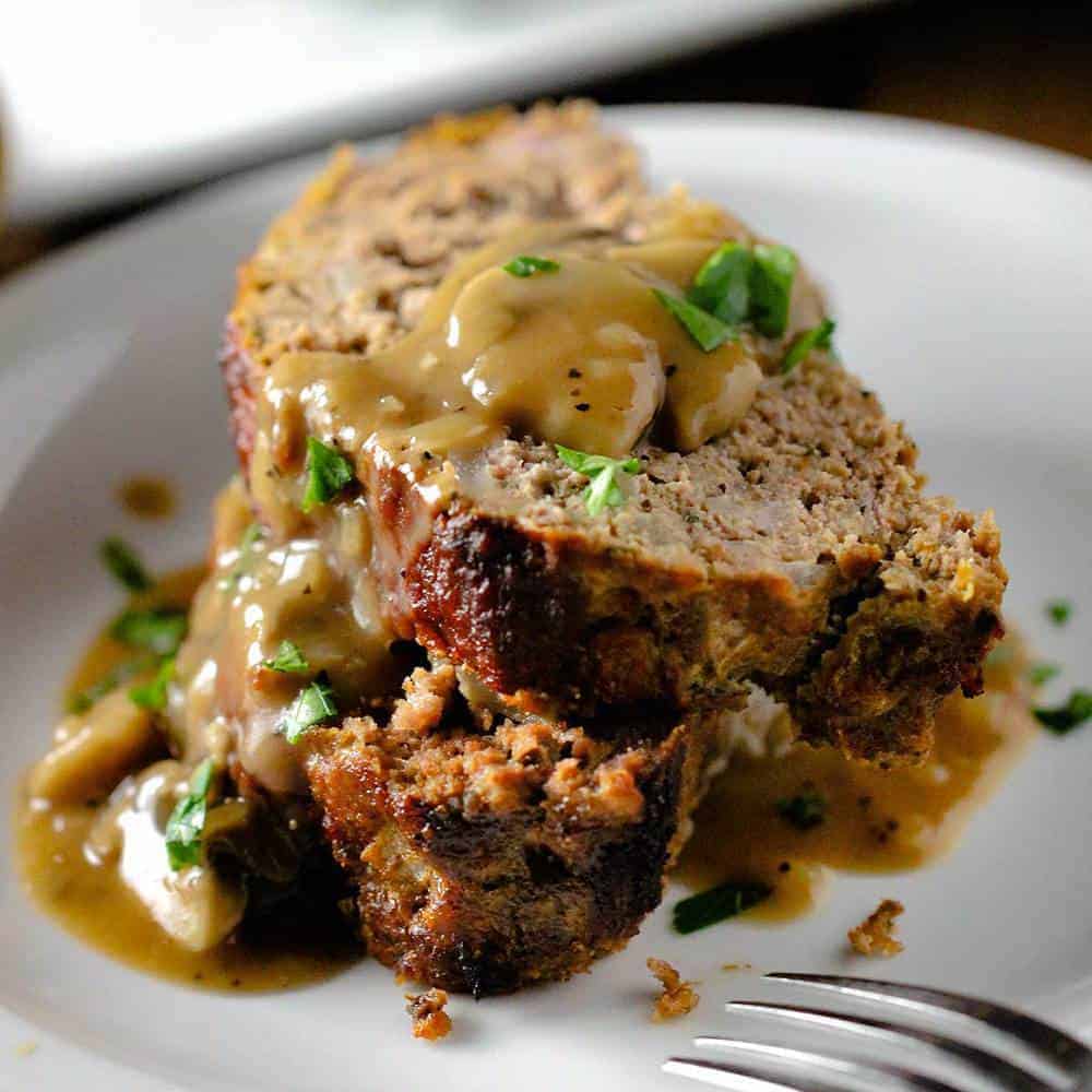 BestEver Meatloaf with Mushroom Gravy How To Feed A Loon