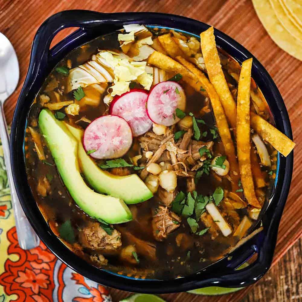 Mexican Hominy And Pork Soup Recipe Pozoled Ribs Deporecipe.co