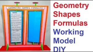 how to make geometric shapes formulas model making – maths tlm working