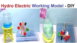 hydro electricity working model for science exhibition - diy - DIY