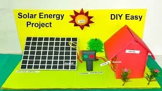 how to make solar energy model | solar panel | solar power model making