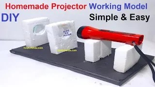 how to make projector working model for science physics project