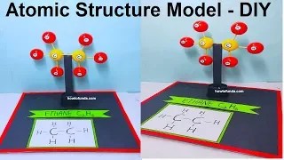 how to make atomic structure 3d science project model – ethene
