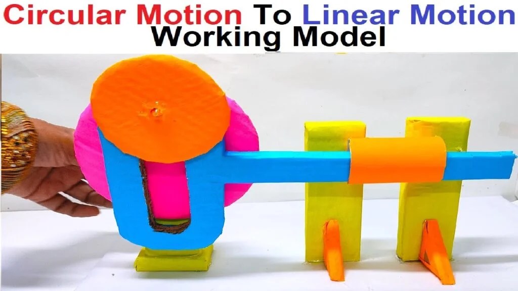 how to make working model that converts circular motion to linear