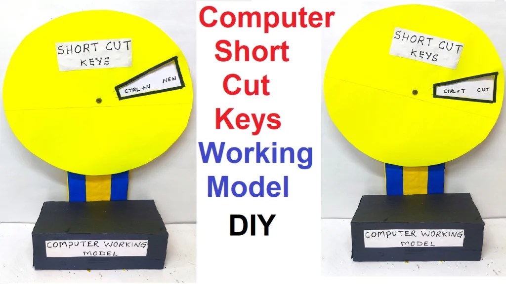 how to make working model of computer keyboard shortcut keys Science