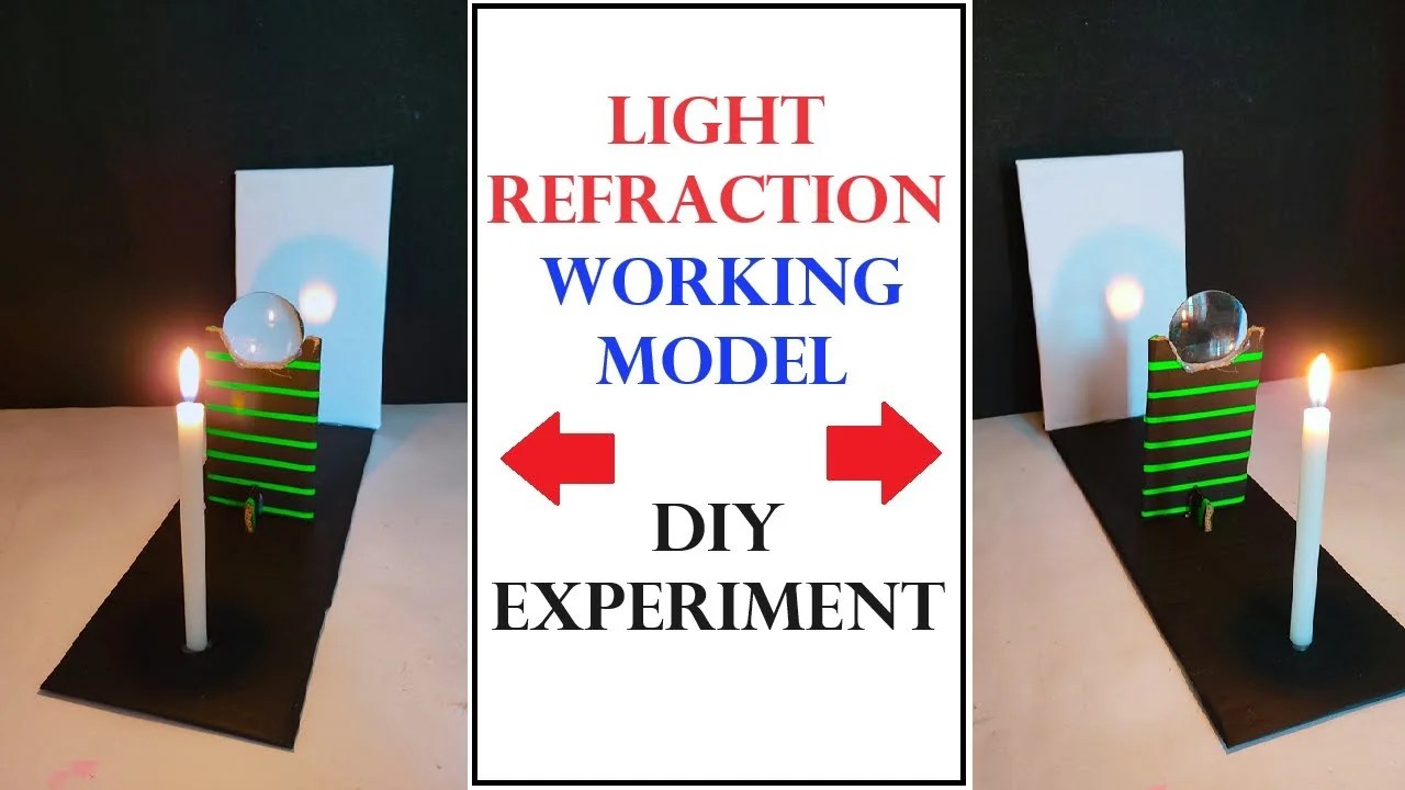 how to make light refraction science working model experiment – using