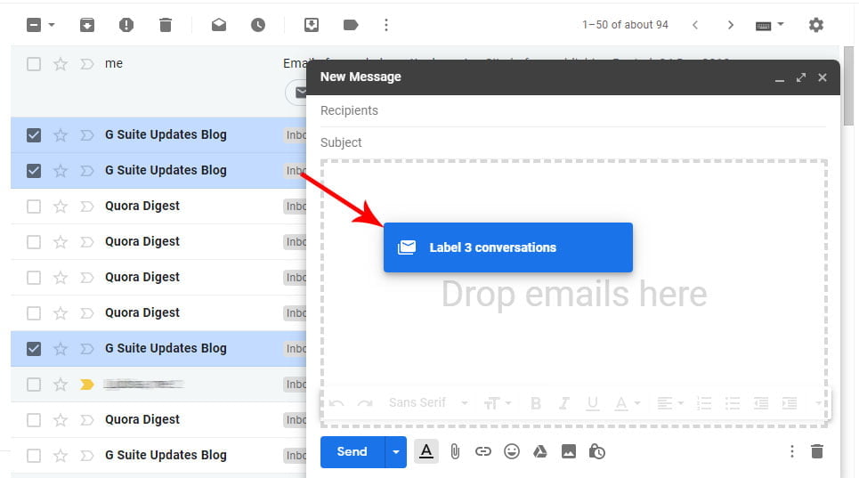 How to forward emails as attachments in Gmail